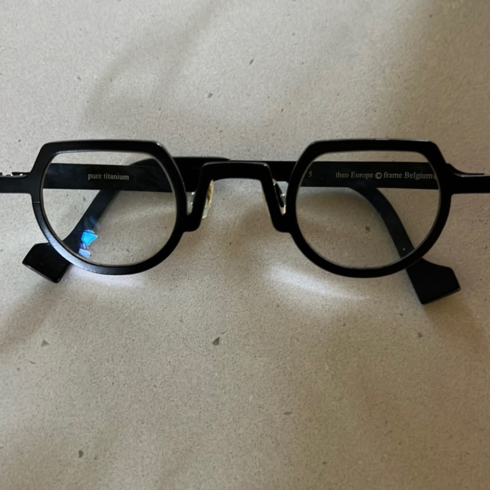 Theo pure titanium spectacles- black
